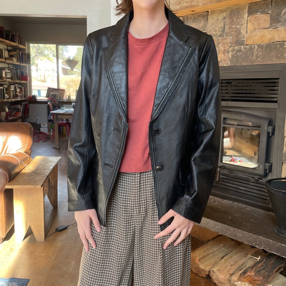 Jaclyn Smith Classic Leather Jacket